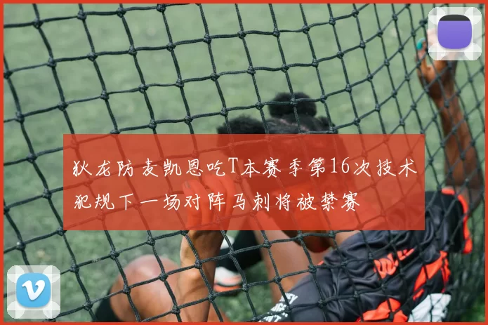 狄龙防麦凯恩吃T本赛季第16次技术犯规下一场对阵马刺将被禁赛